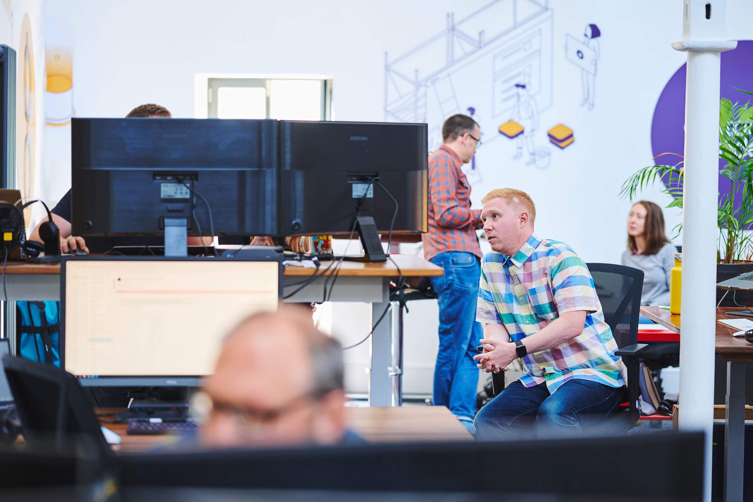 Digital Wonderlab staff working in office 